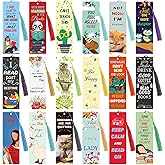 Fuyoooo 36 Sets Funny Bookmarks with Tassel Fun Bookmarks for Adults Can't Touch This Marks for Reading Bookworm Bookish Nerd Gifts for Female Friends Women Book Lovers Reading Present