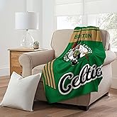 NORTHWEST Boston Celtics NBA Officially Licensed 46″×60″ Microfiber Throw Blanket – All Team Logos & Colors – Cozy Game Day Throw for Fans, Living Room, Couch & Dorm
