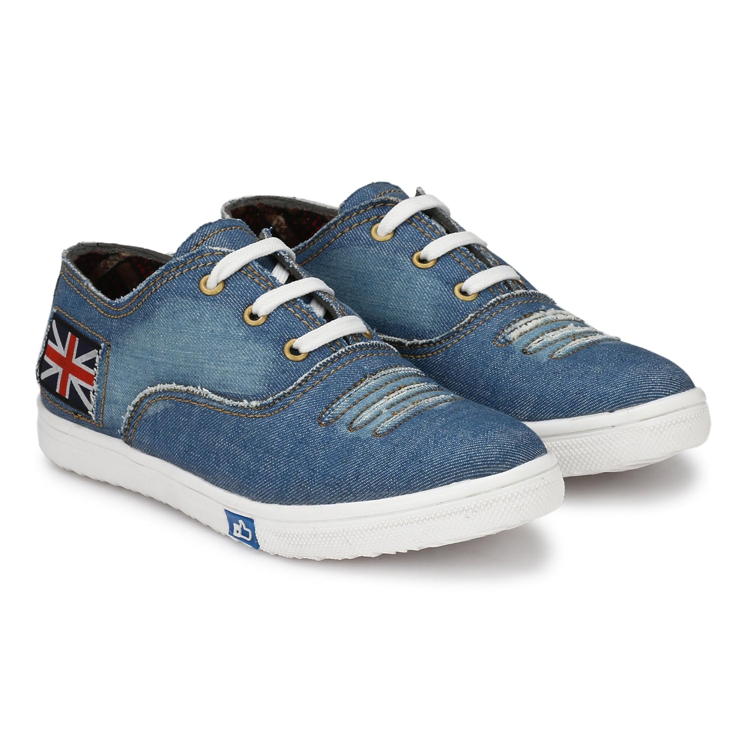 walktoe revoke denim sky blue casual canvas sneaker shoes for womens/girls