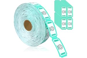 GICARE Raffle Tickets Single Roll, Smile Tickets Roll Ticket for Events, Entry, Class Reward, Fundraiser & Prizes Roll of 1000 Tickets Single Green