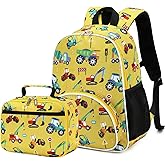 Backpack for Kids Boys Girls Preschool Kindergarten Bookbag Set with Lunch Box Toddler School Bag