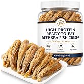 Deep Sea Yellow Croaker Fish Crispy Snack, (Original Flavor 100g) High-Protein Ready-To-Eat Deep-Sea Fish Crisps, Golden Fish Crisps Snack, Natural Seafood Snack