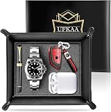 Ufkaa PU Leather Valet Tray Gift for Men - Stylish Organizer for Essentials view 8
