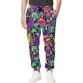Goodstoworld Mens Cool Joggers Pants 3D Novelty Casual Sweatpants with Drawstring