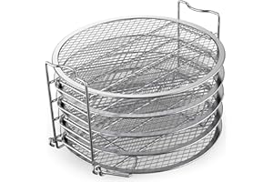 SICHEER Dehydrator Rack Stainless Steel Stand Accessories Compatible with Ninja Foodi Pressure Cooker and Air Fryer 6.5Quart