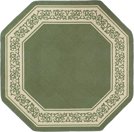 Madison Home Flo 78x78 Gn Teppich Achteckig Blumenmuster Grun