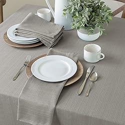 Benson Mills Textured Fabric Table Cloth, for