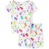 The Children's Place baby-girls And Newborn 100% Cotton Short Sleeve Top and Shorts 2 Piece Pajama Set