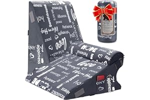 MYLIFESION Wedge Pillow for Sleeping 10" Bed Pillow for Acid Reflux, GERD, Back and Neck Support, Soft Memory Foam Top for Post Surgery with Removable Cover