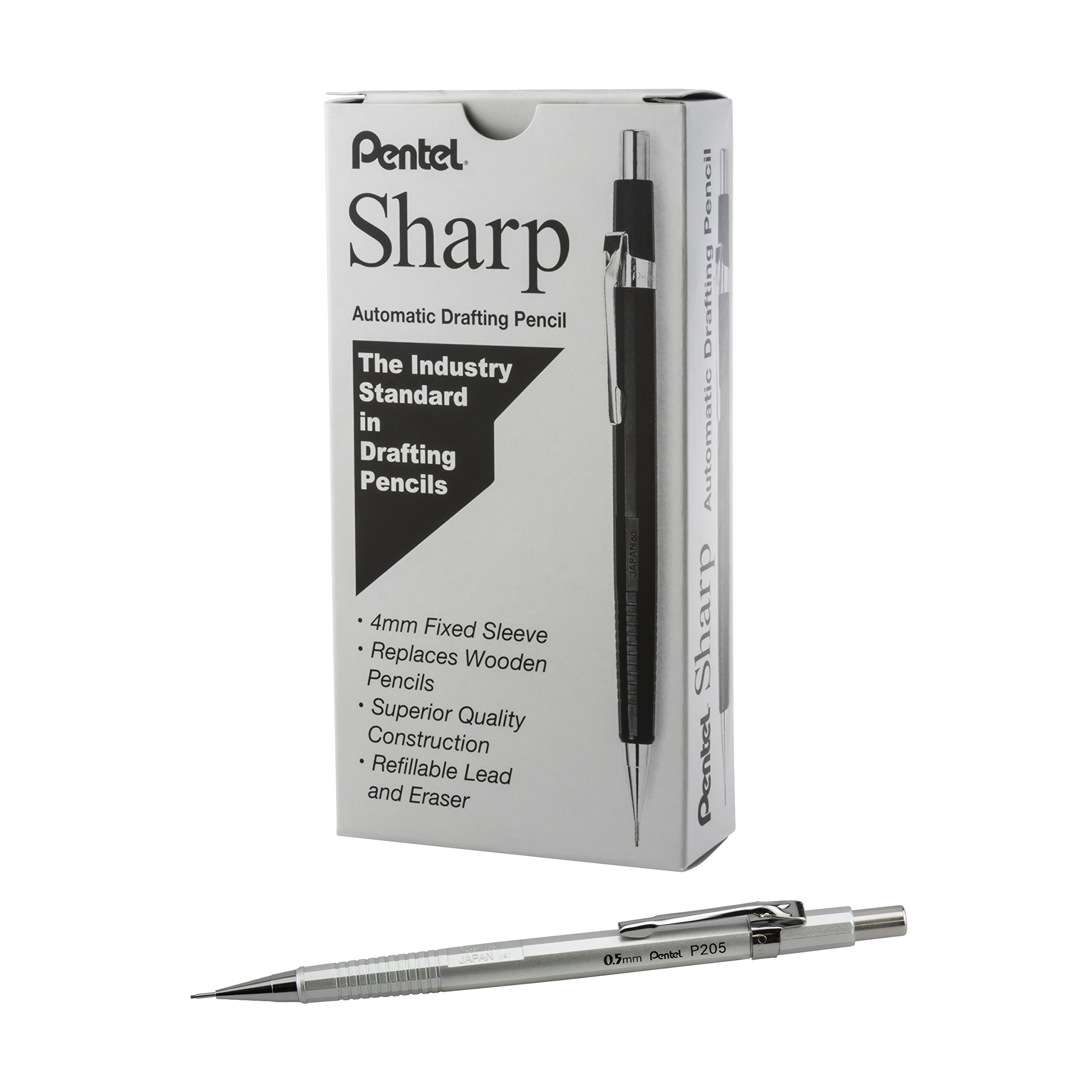 Pentel Sharp Mechanical Pencil, (0.5mm), Metallic