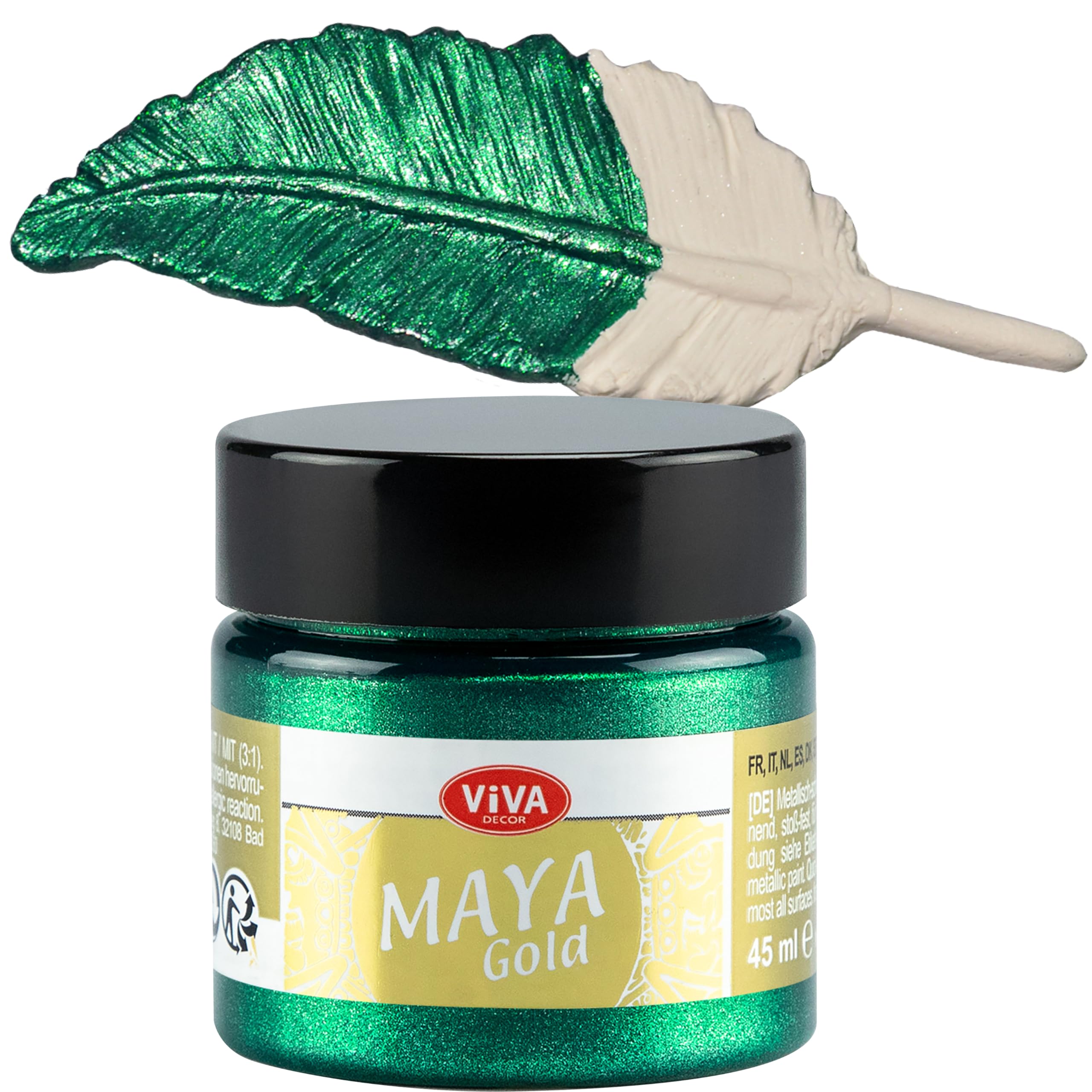 Viva Decor 50 ml Maya Gold Paint, Emerald