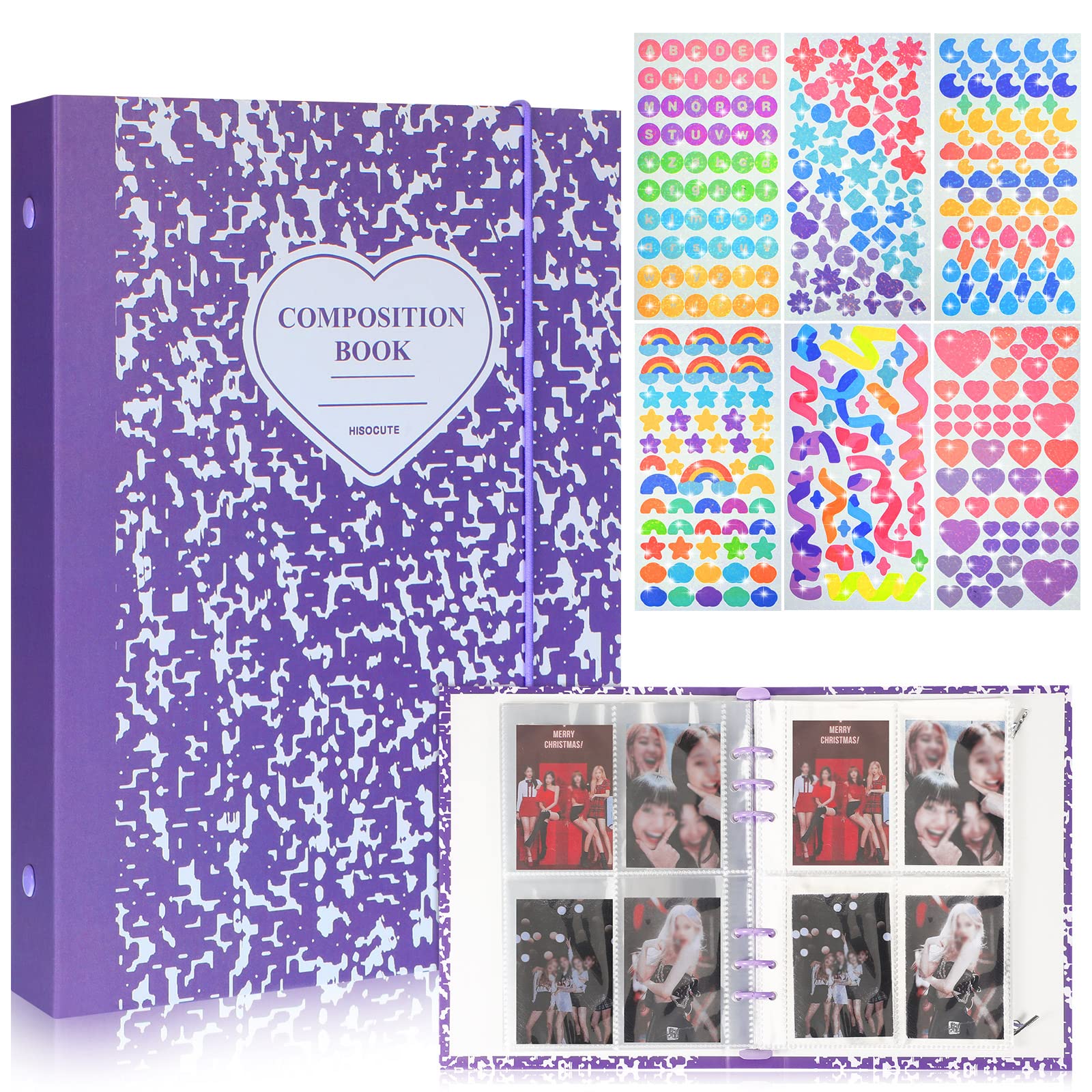 Album Photo Peluche A5 - 10 Pages, Poches Transparentes - Pour Cartes Kpop, Photos, Collection - Motif Animal Mignon