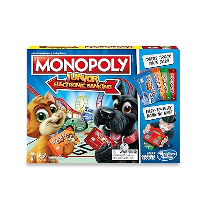 Amazon Com Monopoly Junior Electronic Banking Toys Games - 