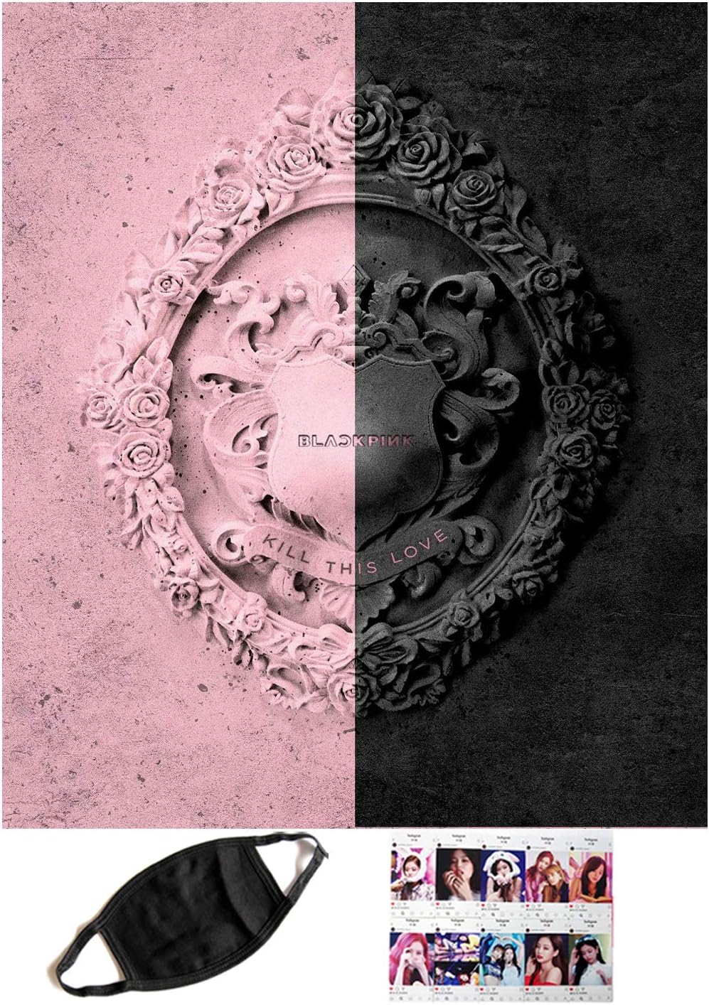 YG Blackpink - Kill This Love [Random] (2nd Mini Album) CD, 52p Photobook, Lyrics Book, 4Photocards, Polaroid Photocard, Sticker Set, On Pack Poster, Folded Poster, Extra Gifts(by KS&E)