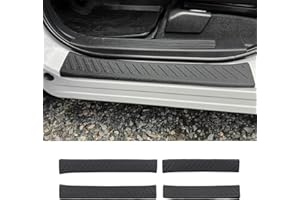 Maxzina Door Sill Protector Compatible with 2023-2025 Honda Pilot 2023-2025 Honda Ridgeline Step Protector Door Edge Step Guard Car Side Dust Shield Cover 2024 Pilot Exterior Accessories