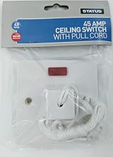 Status Electric Shower Ceiling Switch Pull Cord 45 Amp Double Pole Isolator view 4