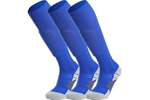 APTESOL Knee High Soccer Socks (1/3/5 Pair) Team Sport Cushion Athletic Socks for Kids Youth Adult