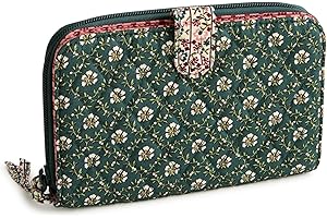 Vera Bradley womens Premium Cotton Large Tab Wallet
