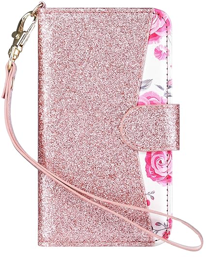 ULAK iPod Touch Hülle, iPod Touch 6g Hülle, Premium PU Leder Klapphülle mit Kartenfach, Vorne und Hinten Wallet Case Handy Sc