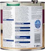 Rustins Floor Varnish Clear Satin 1L - Tough Scratch Resistant Wood Floor view 3