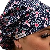 KimKaps Bouffant Style Scrub Caps Women Men | Surgical Scrub Hats Cotton | Ideal For Nurses | Machine Washable Nursing Caps