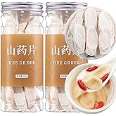 Hee Creek Dried Yam 240g/8.47oz Dried Iron Stick Yam Shan Yao Large Slices Cutting for Herbal Tea Congee Soup Porridge, Rich in Nutrients, Sulfur Free, Pure Natural 铁棍山药 山药干 山药片 煮粥煲汤