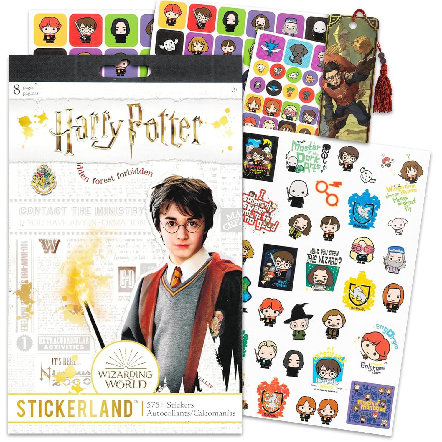 Photo 1 of Harry Potter Party Favors Stickers Bundle ~ 400+ Harry Potter Stickers Featuring Harry, Ron, Hermione and More (Harry Potter Party Supplies)