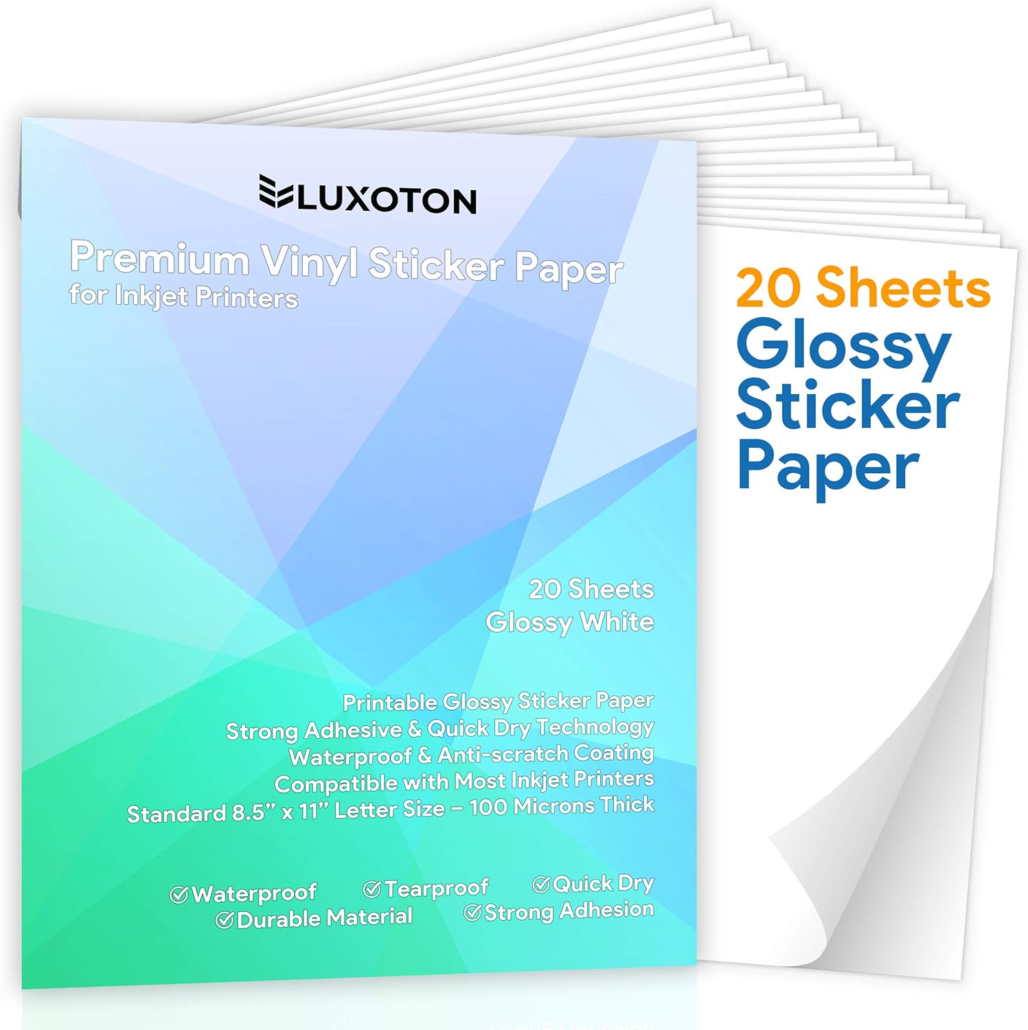 Paper Decal Waterproof White Glossy 20 Paper Sticker Vinyl Printable Premium Sheets Size Letter 8 5x11 Standard Self Adhesive Printer Inkjet For Inkjet Printer Paper Paper Welcome To Choose Www Klevering Nl Paper Decal Waterproof White Glossy 20 Paper Sticker Vinyl Printable Premium Sheets Size Letter 8 5x11 Standard Self Adhesive Printer Inkjet For Inkjet Printer Paper Paper Welcome To Choose Www Klevering Nl