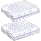 CroBlissful 20 Pack Clear Plastic Humidity Domes for Seed Starting 13.7 x 10.5 x 1.2 Inches Transparent Grow Covers for Seed Starter Plant Trays Covers for Germination and Garden Growing