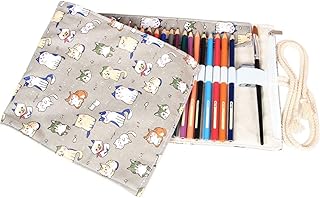 Damero Wrap Leinwand Stifterolle für 72 BuntStifteetui Roll-up (Cartoon Cats, 72 Holes)