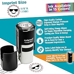 MaxMark Round Self Inking Emoji Stamp - in Love