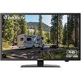SYLVOX 27 inch RV TV, 12V TV with DVD Player Built-in, 1080P Flat Screen | FM Radio, 9-32V Wide Voltage, DC/AC Power, Integrated ATSC Tuner, with HDMI/USB/AV, for RV Camper Car Motorhome (Non-Smart)