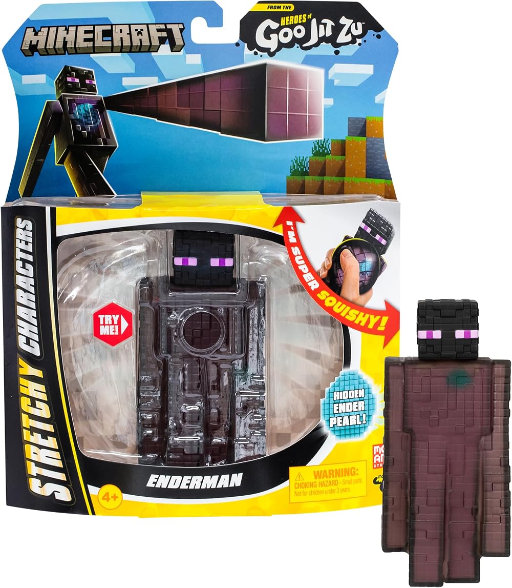 Heroes of Goo Jit Zu Minecraft Enderman Stretchy Toy with Ender Pearl