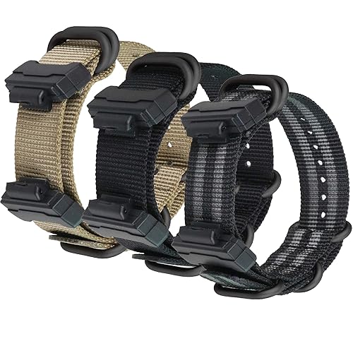 Lijinlan Strap Compatible with Casio G-Shock, Men Nylon