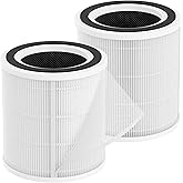 H7129 H7128 Replacement Filter Compatible with GoveeLife H7129 & H7128 Smart Air Purifiers, 3-in-1 H13 True HEPA Filters with Detachable Washable Nylon Pre-Filters, 2 Pack
