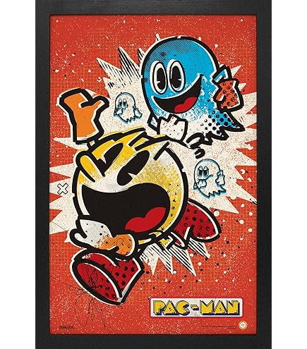 Amazon.com: Pyramid America - Pacman Poster - Pac Man Pop Jump