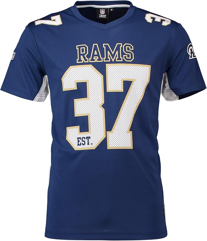 Fanatics NFL Los Angeles Rams 37 Jersey Shirt Moro Poly Mesh Jersey