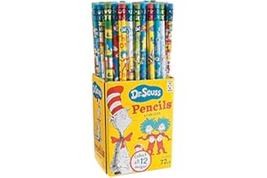 Raymond Geddes 69743 Dr. Seuss Assorted Number 2 Pencils For Kids (Pack of 72)