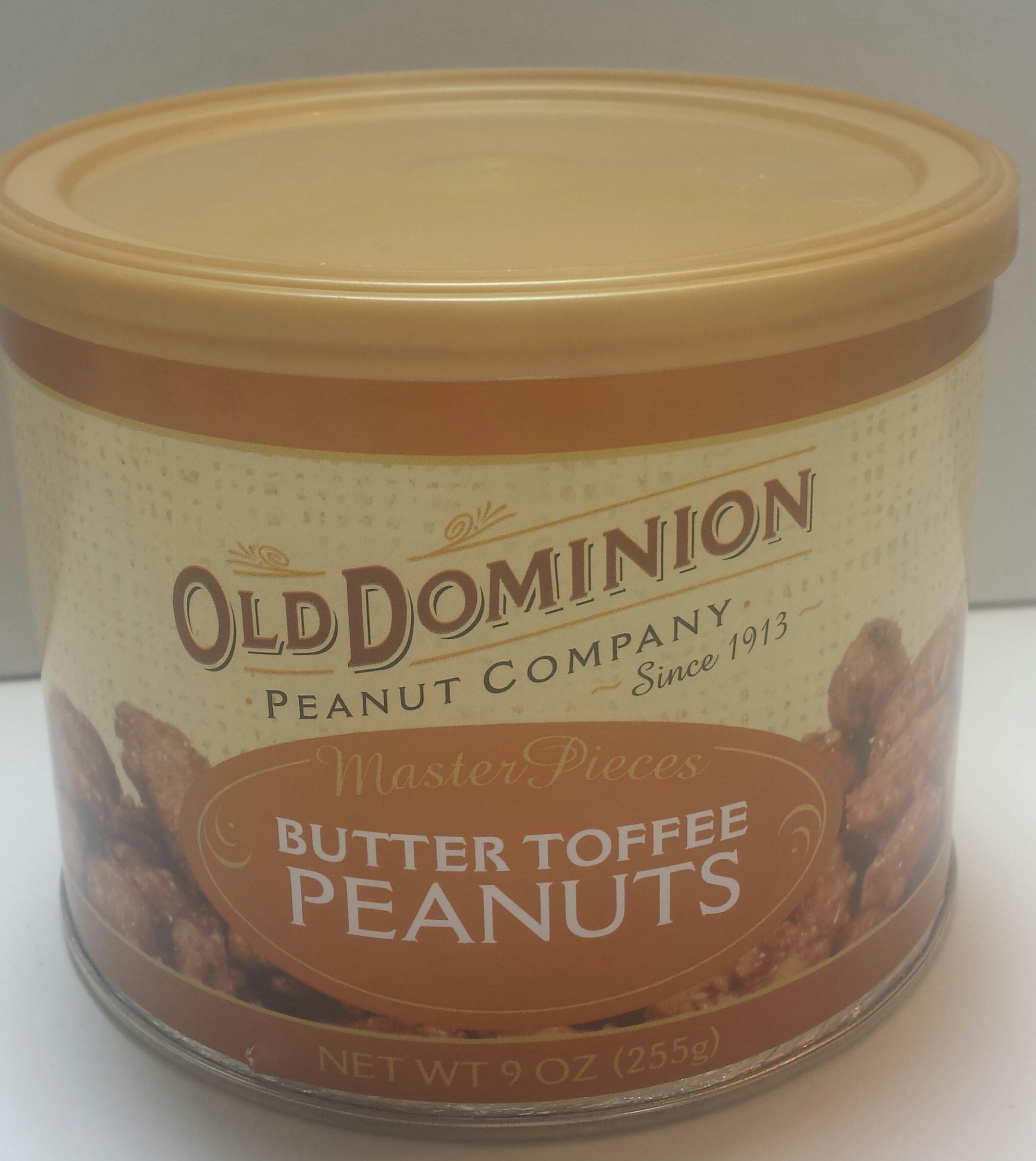 Old Dominion Peanut Company Butter Toffee Peanuts 9 Oz Can
