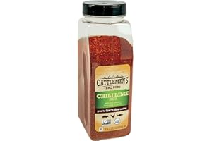 Cattlemen's Chili Lime Rub, 22.75 oz - One 22.75 Ounce Container of Chili and Lime Rub Made of Sea Salt, Chili Pepper, Garlic, and Lime Juice Perfect for Seafood, Pork, and Chicken