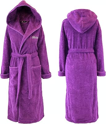 purple dressing gown