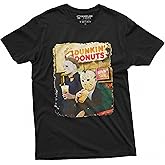 Halloween Movie Inspired T-Shirt Michael Myers Drinking Coffee Funny Humorous Tee for Him