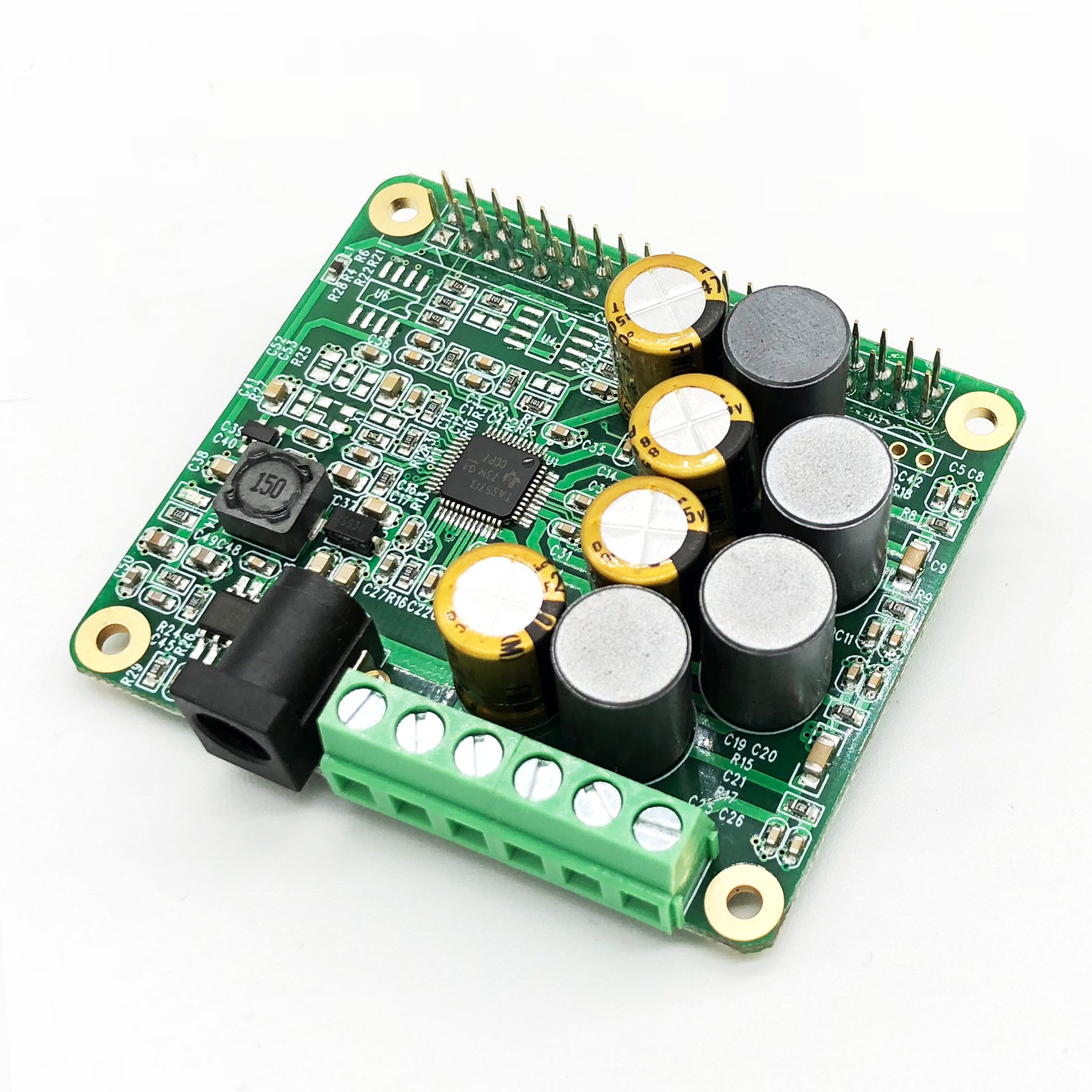 Inno-Maker Raspberry Pi HiFi AMP HAT 25W Class-D Power Amplifier TAS5713 Expansion Board Audio Module for Raspberry Pi 3 B+ Pi Zero Nichicon Capacitor (AMP HAT) by Inno-Maker