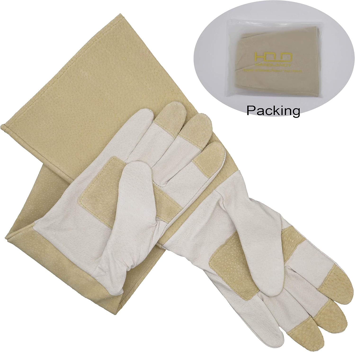 Pruning Gloves Long for Men & Women, Pigskin Leather Rose Gardening Gloves- Breathable & Durability Gauntlet Gloves Medium : Garden & Outdoor