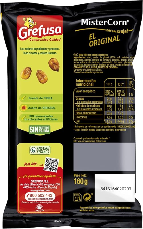 Churrasco de milho frito MisterCorn saco 160 g — foto 3 de 4