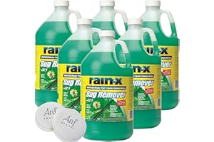 ANF BRANDS (6 Pack) Rain X, Original 2-in-1 Windshield Washer Fluid Sponges, 1.0 gallons, 128.0 Fl Oz