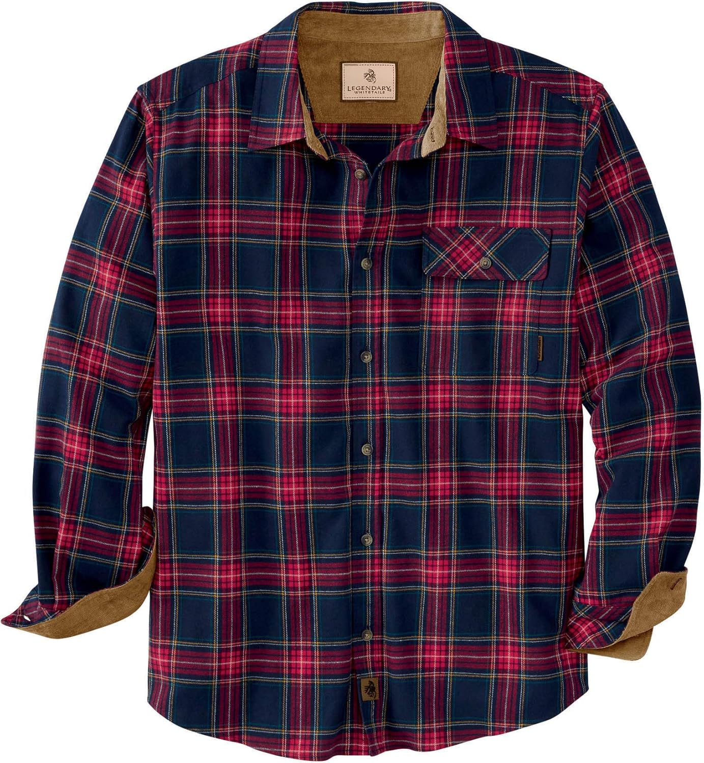 Legendary Whitetails Men's Buck Camp Flannel Shirt WaooMart