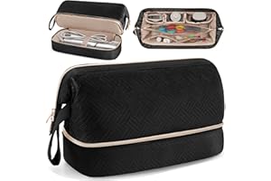 Fasrom Travel Case Compatible with Shark Flexstyle Hair Dryer, Wide-open Hair Tools Bag Compatible with Dyson Airwrap Attachments Storage for Women Travel Essentials, Black (Patent Design, Bag Only)