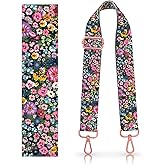 DANHRO Purse Strap Replacement Crossbody, 1.5" Rose-Golden Buckle Wide Shoulder Strap Adjustable, Cute Handbag