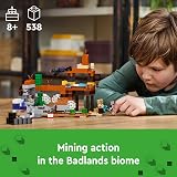 LEGO Minecraft The Badlands Mineshaft 21263 with Explorer Creeper Spider Figures view 2